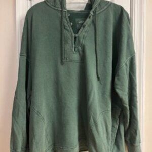 Aerie Oversized Beach Hoodie - Dark green